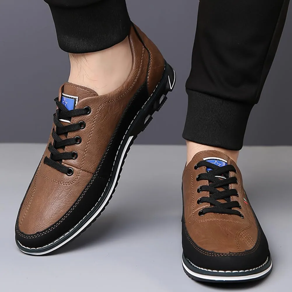 Men Casual Business Loafers Shoes Lace Up Adjustable Driving Working Sneakers Walking Party Formal Oxfords Zapatillas