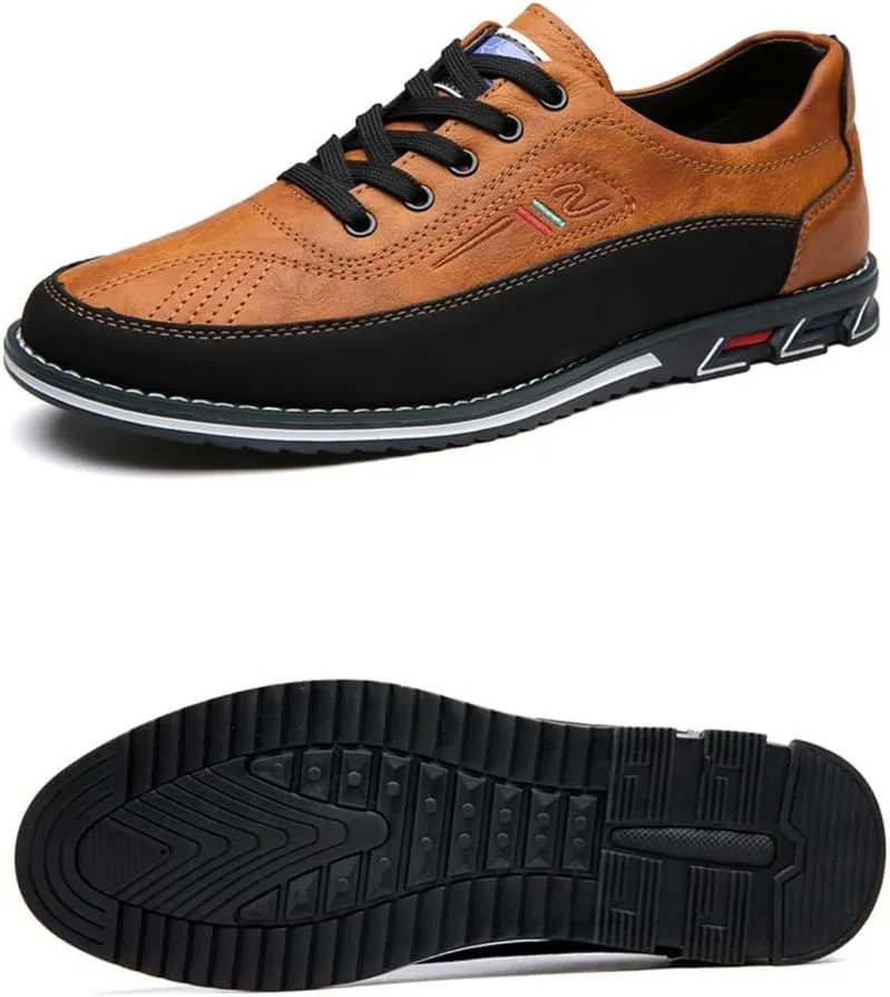 Men Casual Business Loafers Shoes Lace Up Adjustable Driving Working Sneakers Walking Party Formal Oxfords Zapatillas