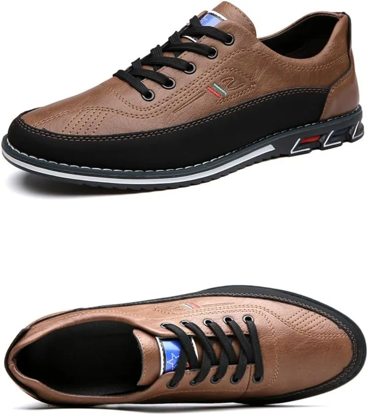 Men Casual Business Loafers Shoes Lace Up Adjustable Driving Working Sneakers Walking Party Formal Oxfords Zapatillas