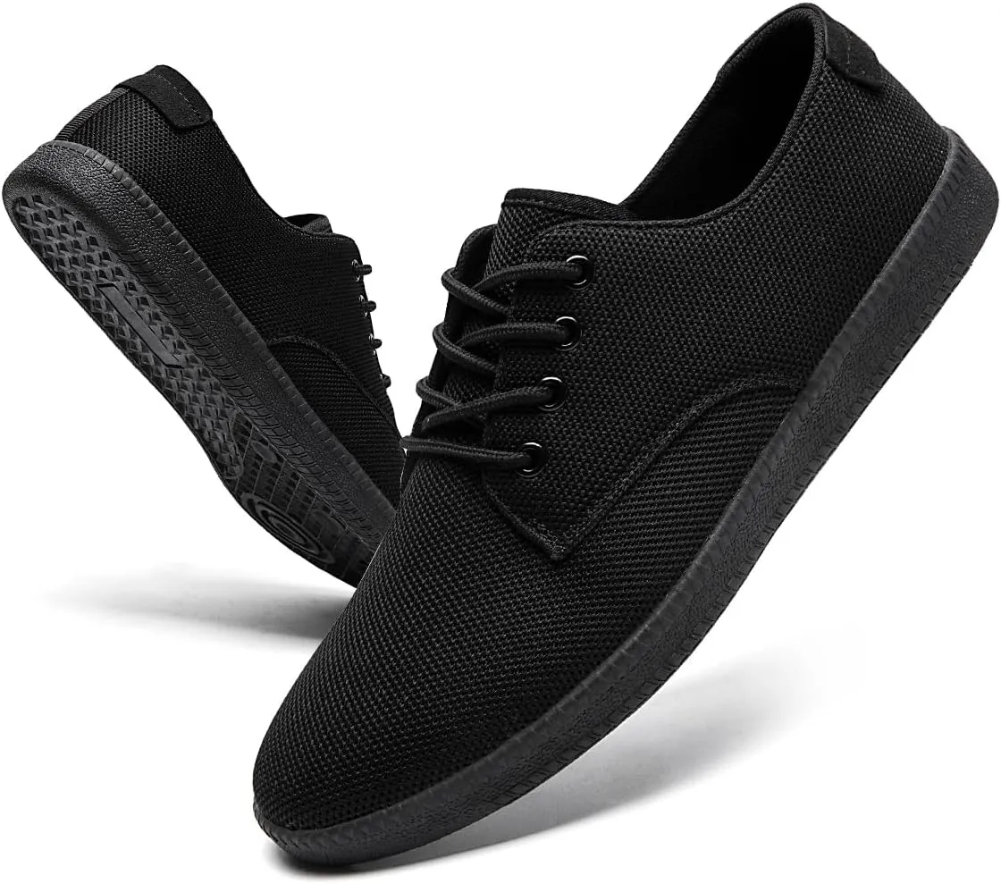 Mens Casual Dress Shoes - for Men Slip On Shoes for Men Black Business Casual Sneakers for Men Loafers Breathable Mesh Gym Workout Tennis Shoes Running Shoes Walking Shoes