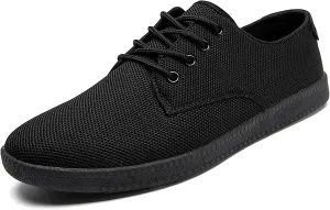 Mens Casual Dress Shoes - for Men Slip On Shoes for Men Black Business Casual Sneakers for Men Loafers Breathable Mesh Gym Workout Tennis Shoes Running Shoes Walking Shoes