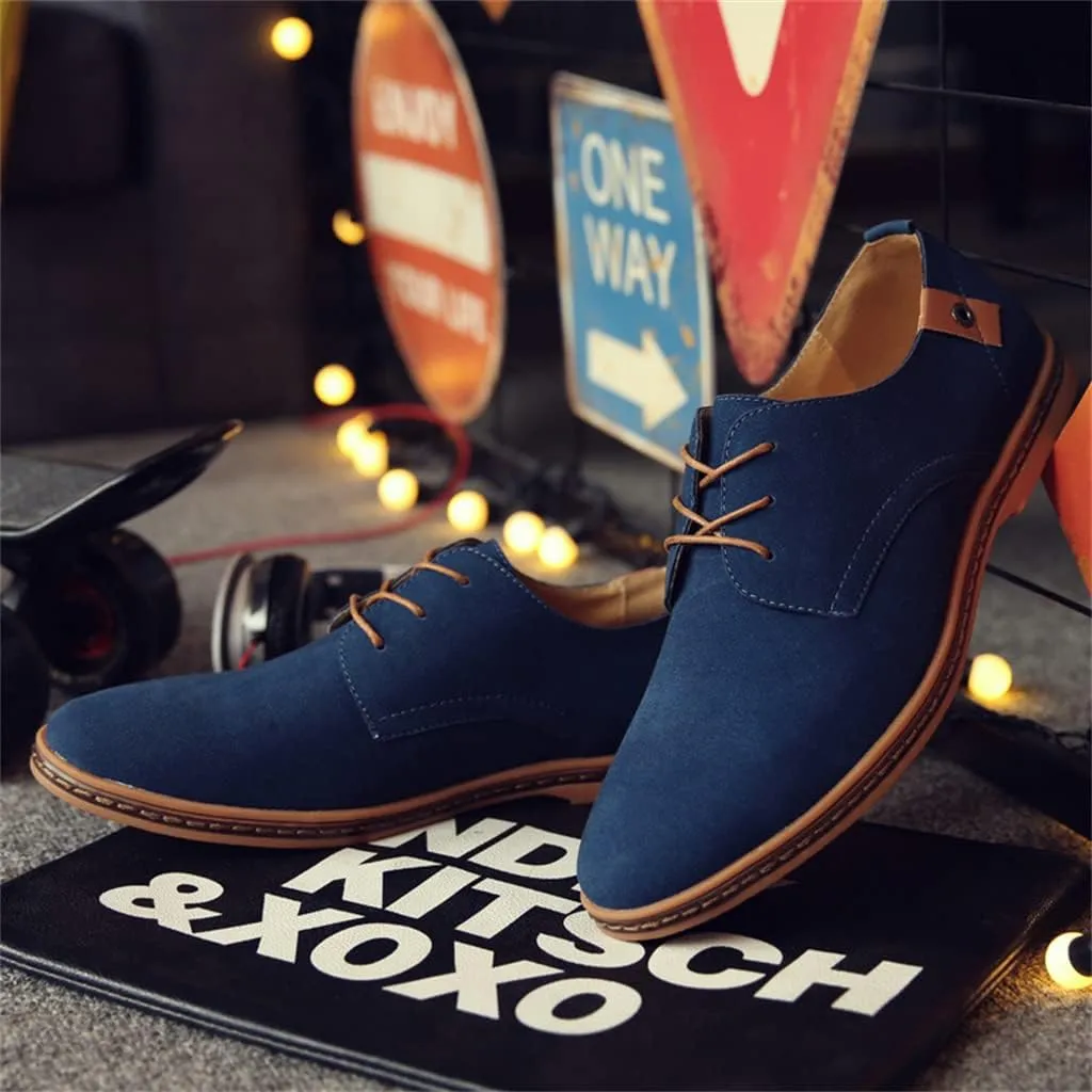 Mens Casual Oxford Business Dress Shoes Leather Slip-on Loafer for Men Walking Driving Office Outdoor Penny Oxfords Comfort Fashion Leisure Breathable Stylish Loafers
