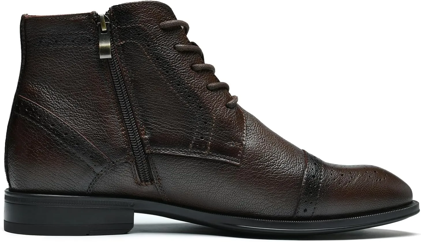 Mens Chelsea Boots,Dress Boots For Men,Slip-on Formal Dress Boots for Men Casual Ankle Boots Classic Brogue Style