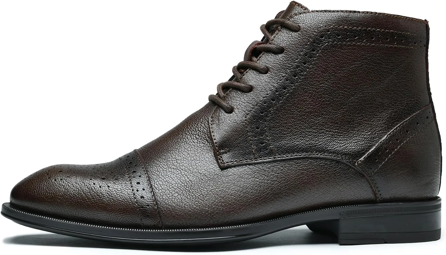 Mens Chelsea Boots,Dress Boots For Men,Slip-on Formal Dress Boots for Men Casual Ankle Boots Classic Brogue Style