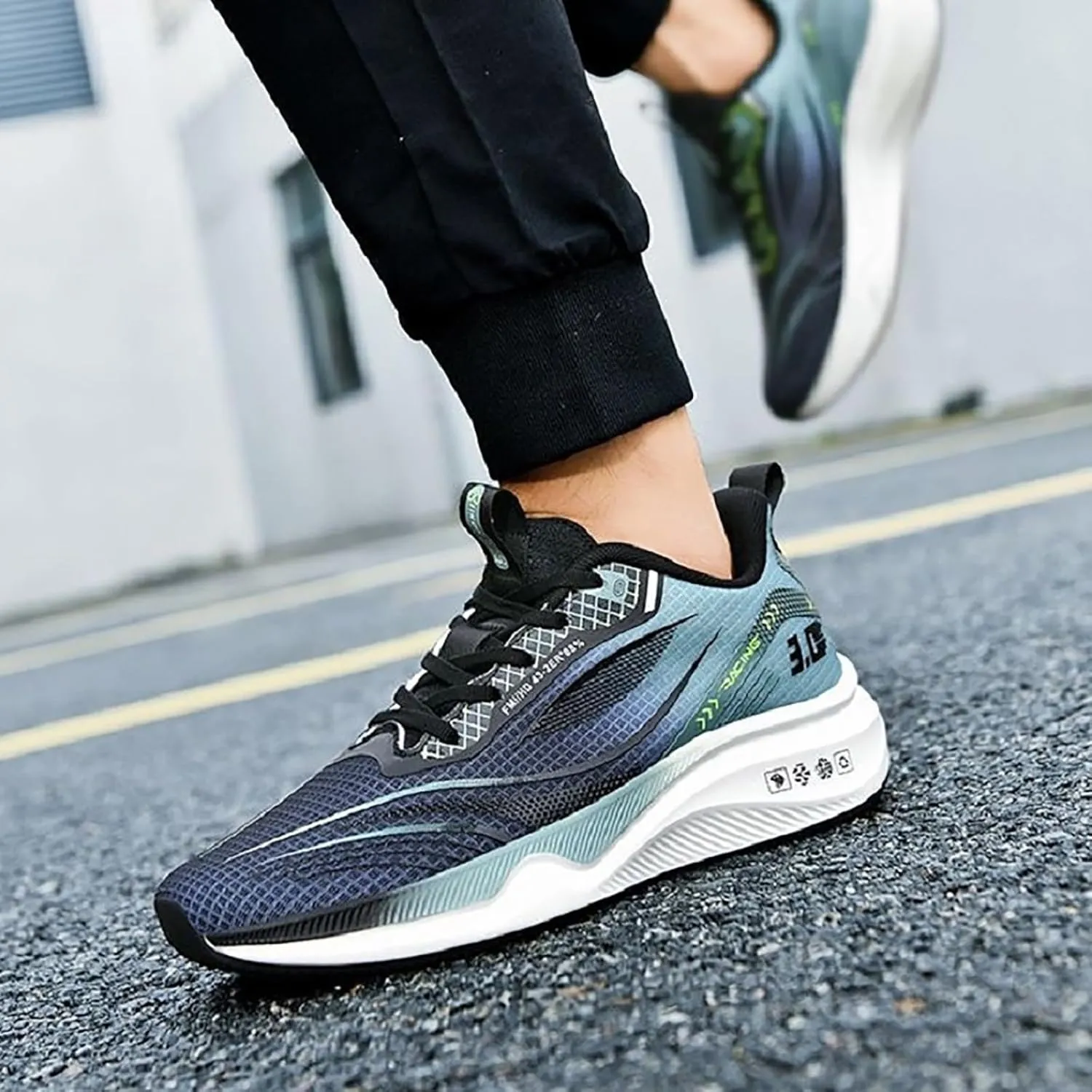 Men's Road-Running-Shoes Walking Fashion Athletic Sneakers Mesh Working Gym Comfort Lightweight Soft Sole Shoes