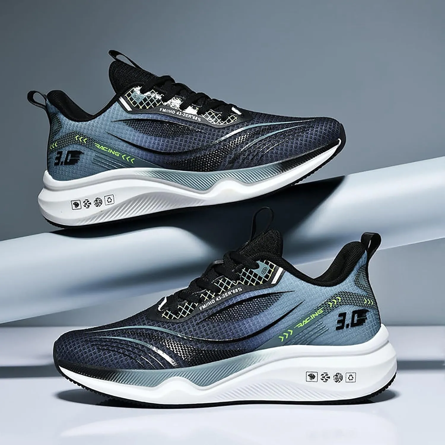 Men's Road-Running-Shoes Walking Fashion Athletic Sneakers Mesh Working Gym Comfort Lightweight Soft Sole Shoes