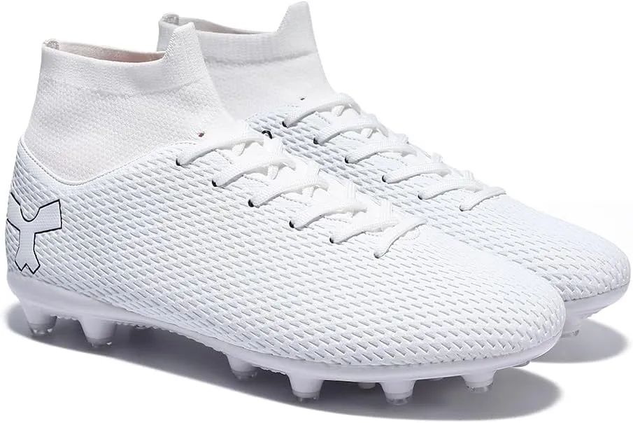 Men's Soccer Cleats Football Cleats for Mens Big Boys High-Top Spikes Shoes for Youth Professional Training Turf Indoor Outdoor Sneaker