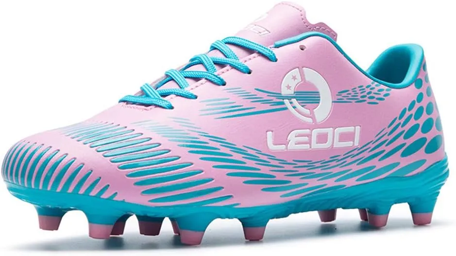 Men's Women's Firm Ground Soccer Cleats Outdoor/Indoor Boys Girls Professional Futsal Football Training Sneakers
