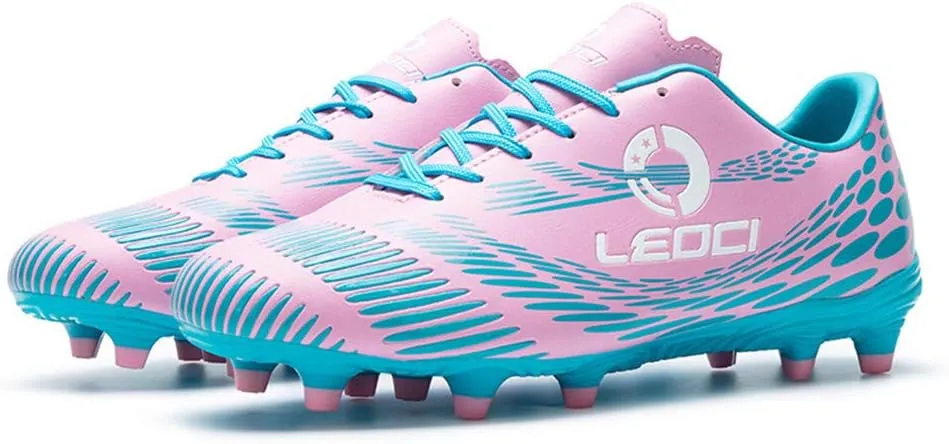 Men's Women's Firm Ground Soccer Cleats Outdoor/Indoor Boys Girls Professional Futsal Football Training Sneakers