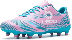 Men's Women's Firm Ground Soccer Cleats Outdoor/Indoor Boys Girls Professional Futsal Football Training Sneakers