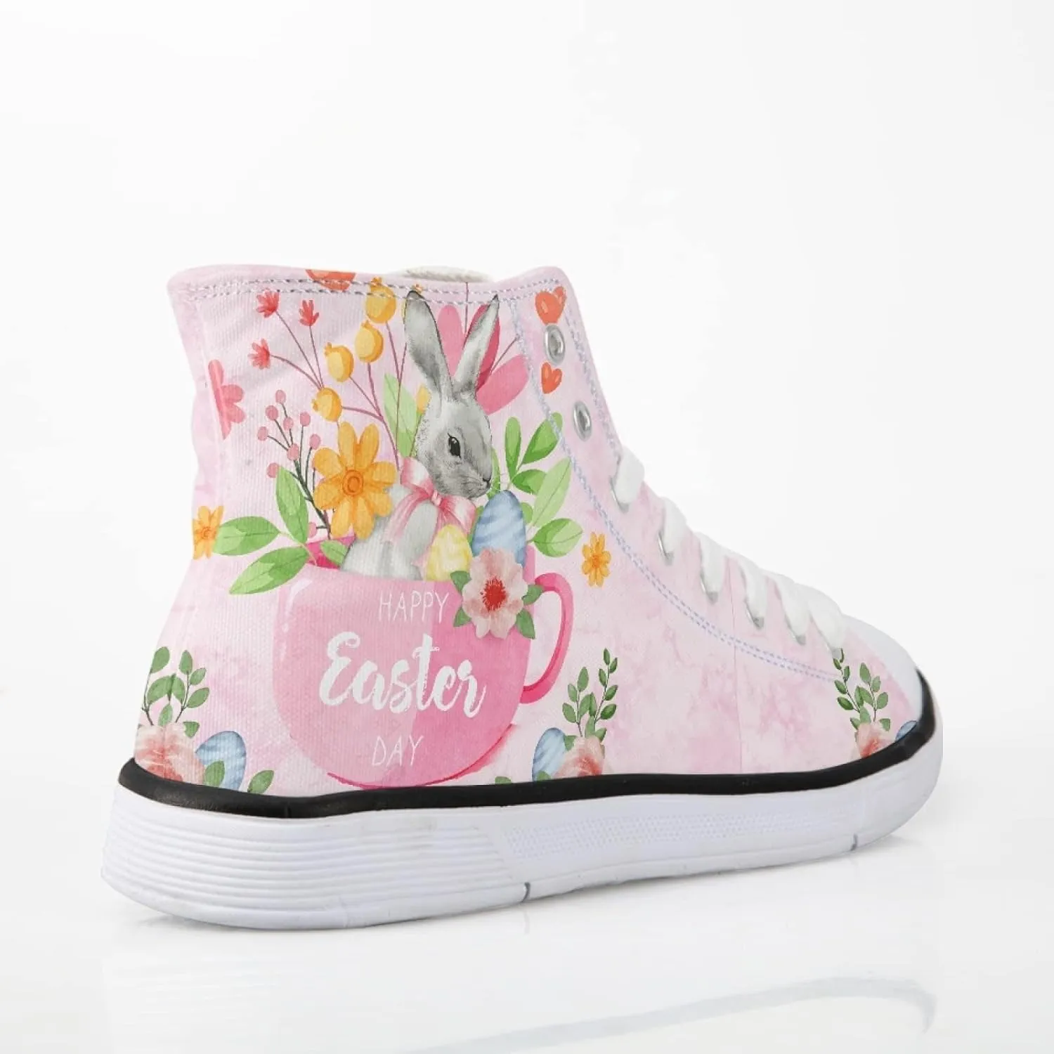Micoklinlin Canvas Shoes for Women Novelty Girls High Top Canvas Sneakers Lace Ups Cute Animal Casual Teens Walking Shoes