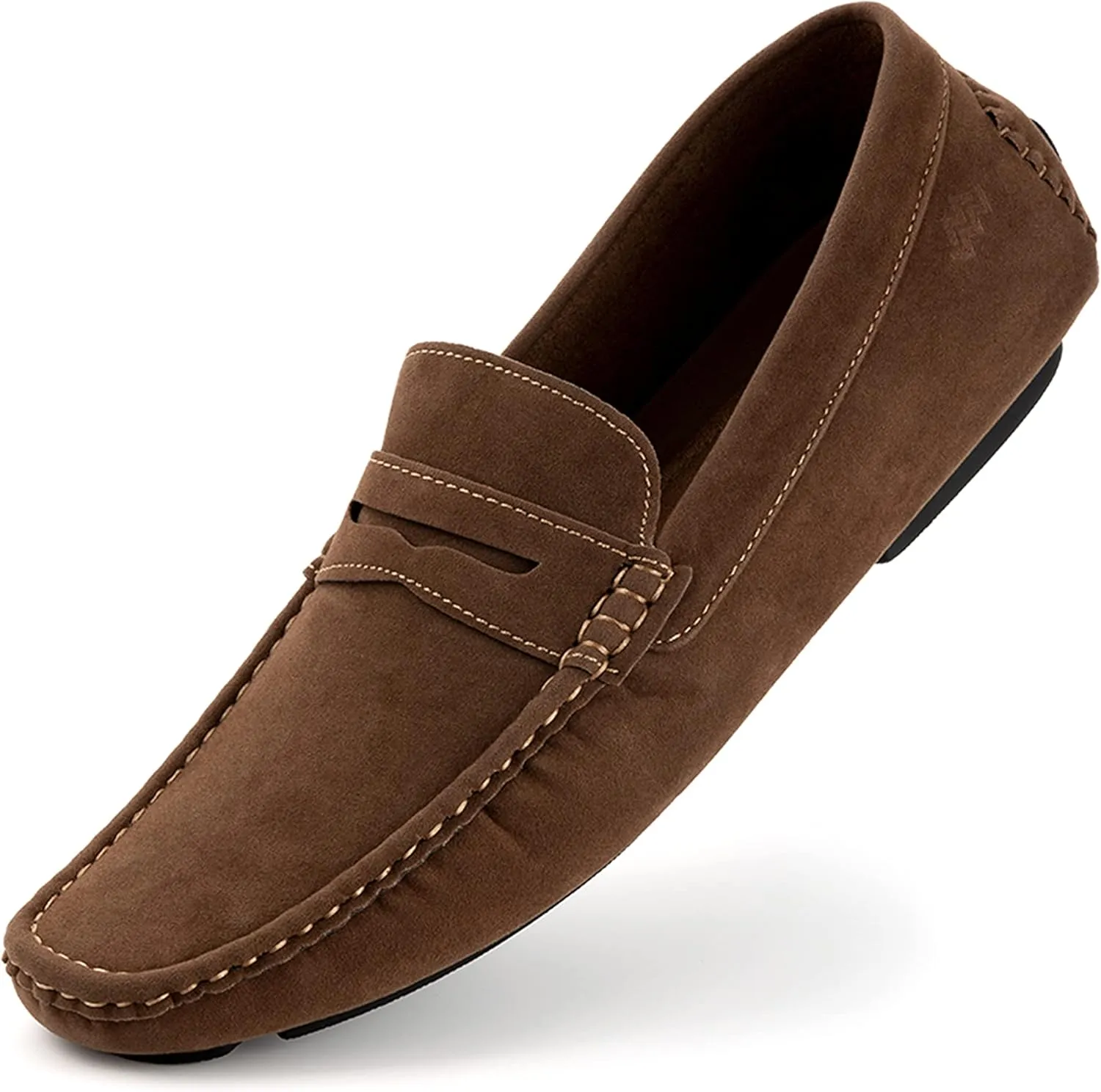 Mio Marino Mens Loafers and Slip On - Suede Casual Shoes for Men - Hand Stitched - Comfortable and Walking Friendly
