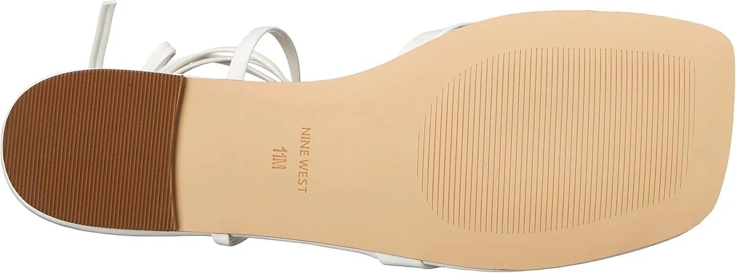 Nine West Women's News Ankle Wrap Flat Sandal
