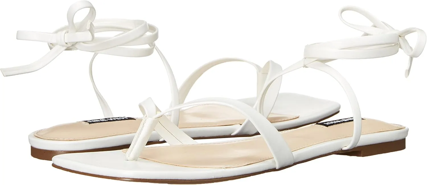 Nine West Women's News Ankle Wrap Flat Sandal