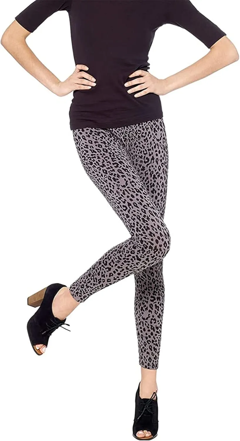 No nonsense Women's Plus Size Leggings-Soft Cotton Feel, Comfortable & Perfect for Layering, Gentle Elastic Waistband