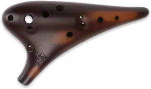 OcarinaWind "Forest Whisper" 12 Hole Ocarina Classic Straw Fire Masterpiece Collectible, Alto C Ceramic Ocarina - Highly Recommended by Shop Owner