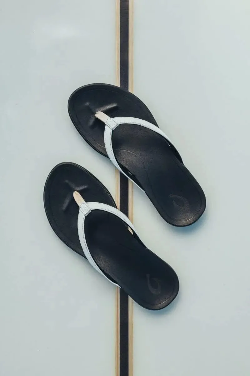 OLUKAI Ho'opio Women's Beach Sandals, Quick-Dry Flip-Flop Slides, Clean & Minimal Aesthetic, Water Resistant & Enhanced Traction, All-Day Comfort
