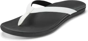 OLUKAI Ho'opio Women's Beach Sandals, Quick-Dry Flip-Flop Slides, Clean & Minimal Aesthetic, Water Resistant & Enhanced Traction, All-Day Comfort