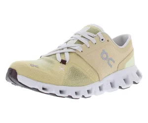 On Women's Cloud X 3 Sneakers, Savannah/Frost, 9.5 Medium US