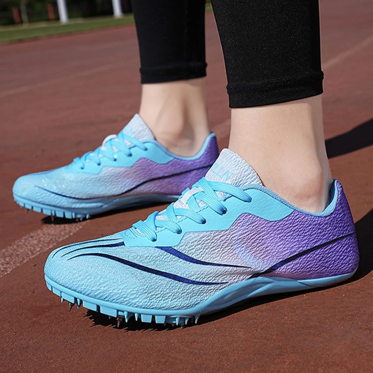 ONAIC Track and Field Spikes Shoes Men Women Youth Boys Girls Racing Jumping Sprint Sneakers Lightweight Non-Slip Training Competition Running Shoes