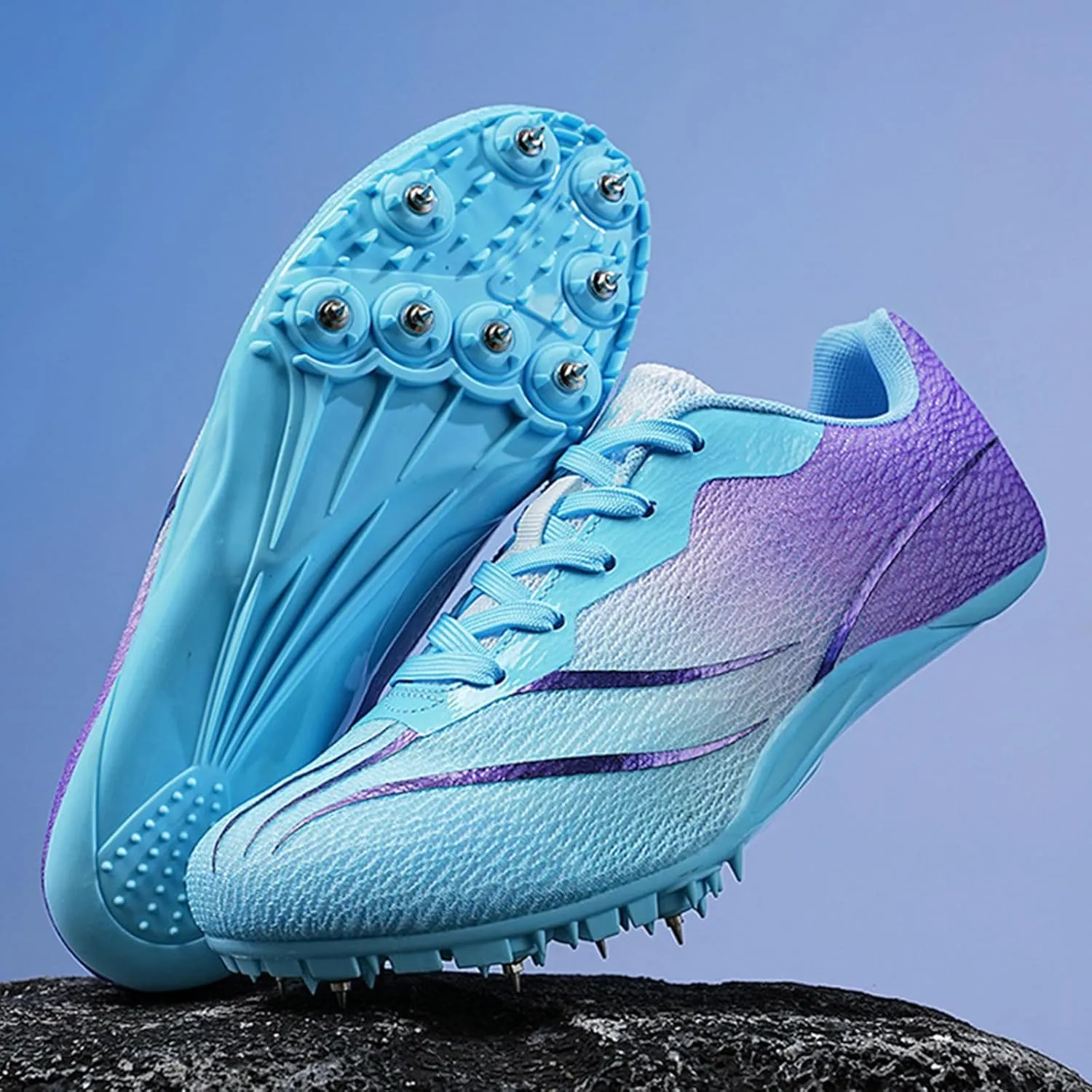 ONAIC Track and Field Spikes Shoes Men Women Youth Boys Girls Racing Jumping Sprint Sneakers Lightweight Non-Slip Training Competition Running Shoes