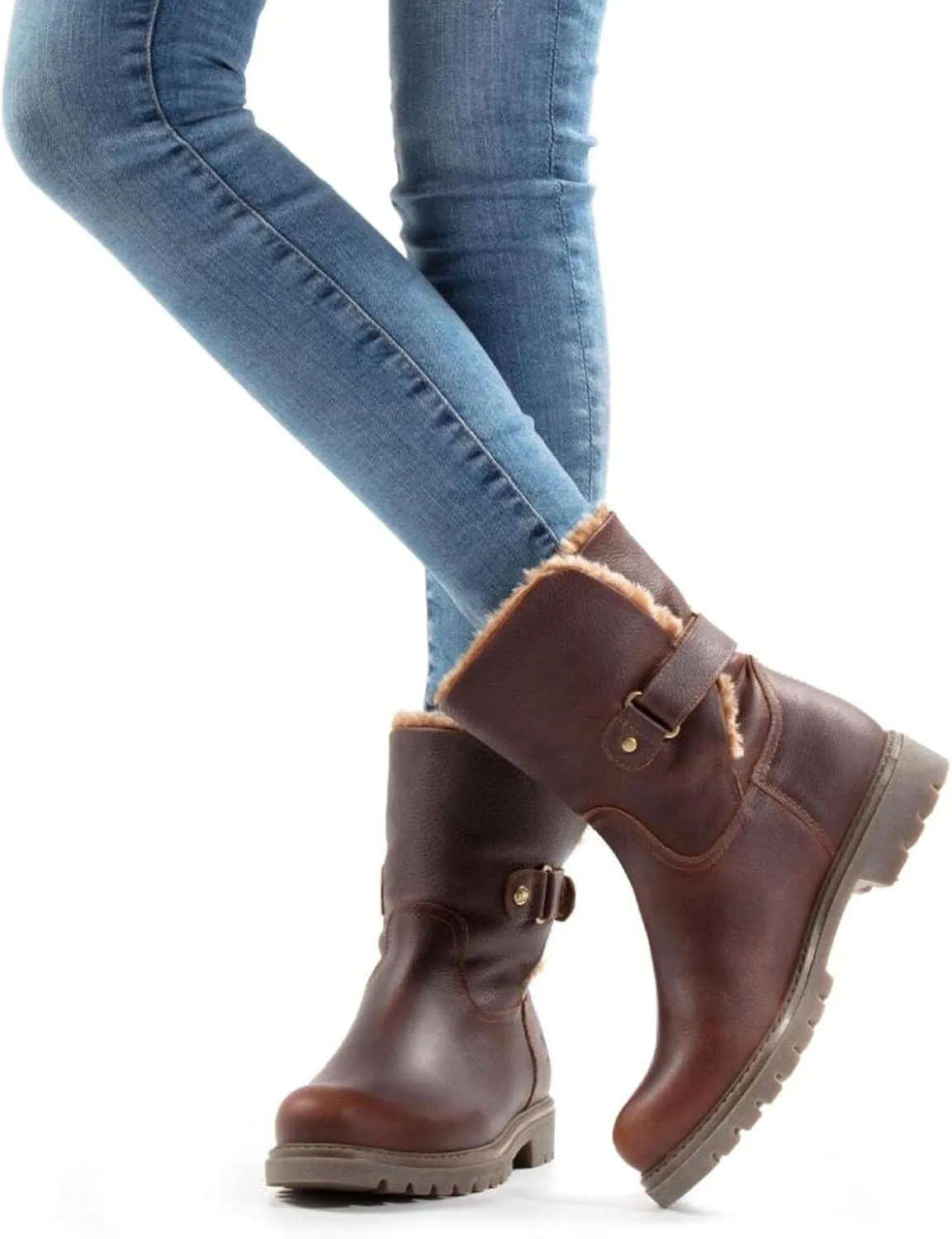 Panama Jack Women's Biker Mid Calf Boot