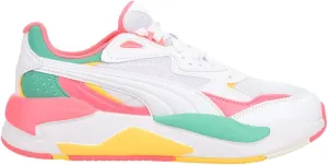 PUMA Womens X-Ray Speed Wide Lace Up Sneakers Shoes Casual - Pink, White, Yellow - Size 6.5 M
