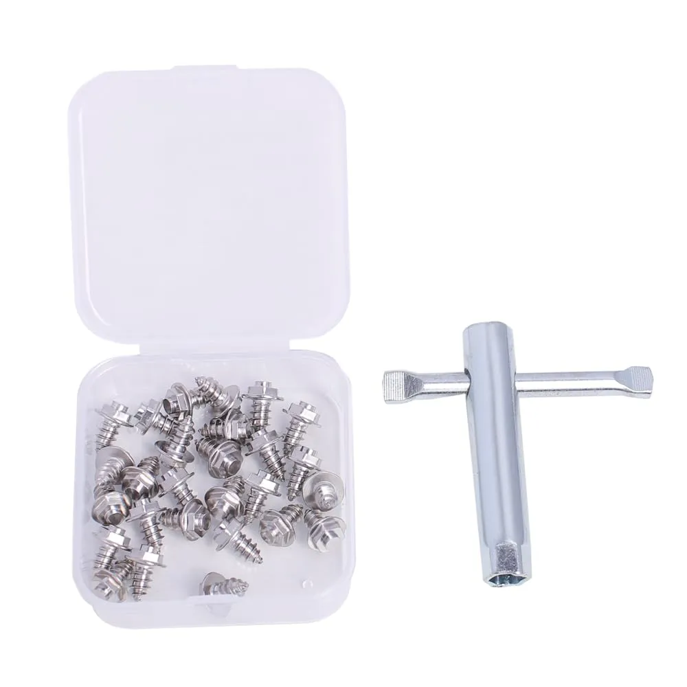 Raprance Wading Boot Studs for Felt Or Rubber Cleated Footwear, 26 Pack Screw in Studs and a Tool