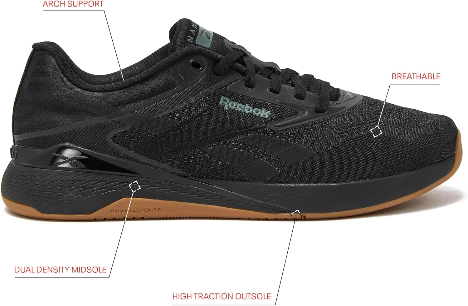 Reebok Nano X5 Mens Shoes, Cross Training and Light Running Sneakers for Men