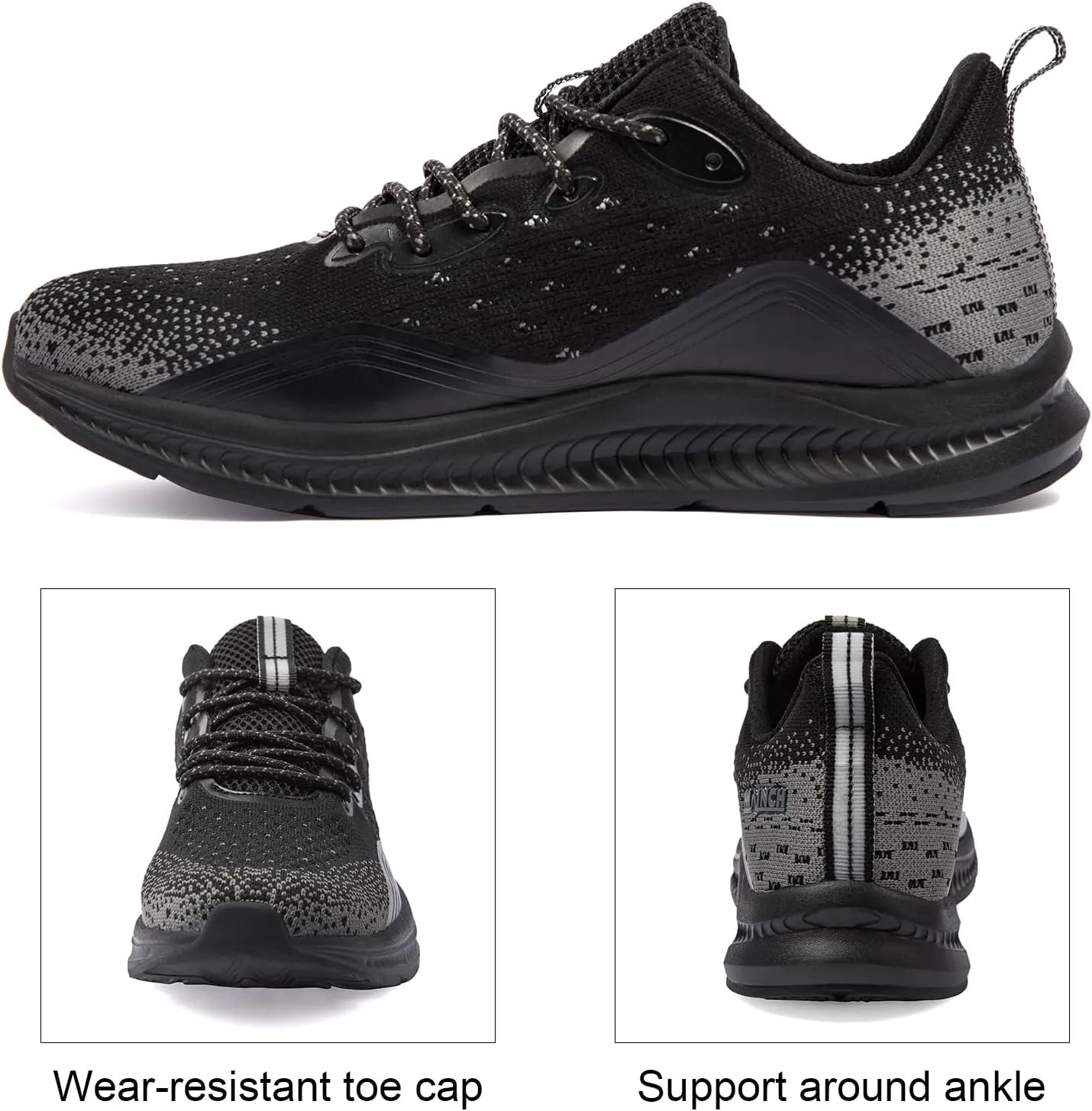 Running Shoes for Men Lightweight Breathable Non Slip Walking Shoes Athletic Sneakers Workout Gym Tennis Shoes