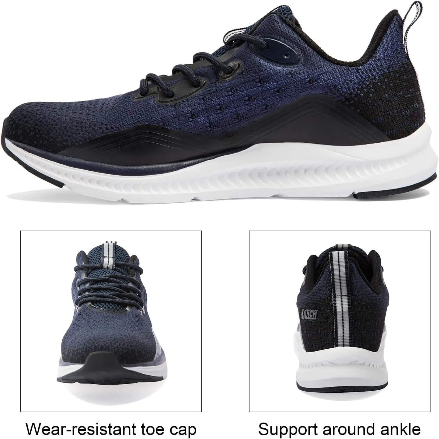 Running Shoes for Men Lightweight Breathable Non Slip Walking Shoes Athletic Sneakers Workout Gym Tennis Shoes