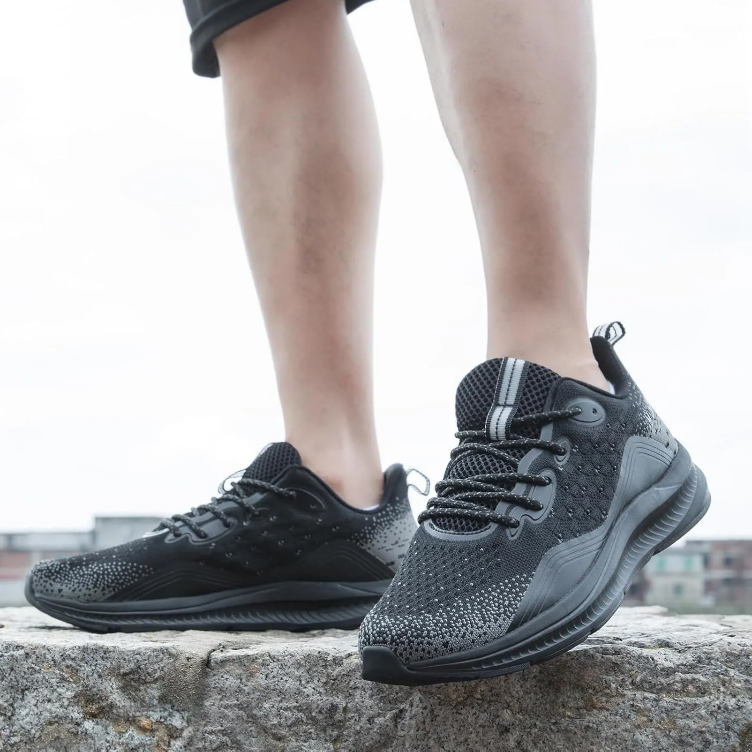 Running Shoes for Men Lightweight Breathable Non Slip Walking Shoes Athletic Sneakers Workout Gym Tennis Shoes