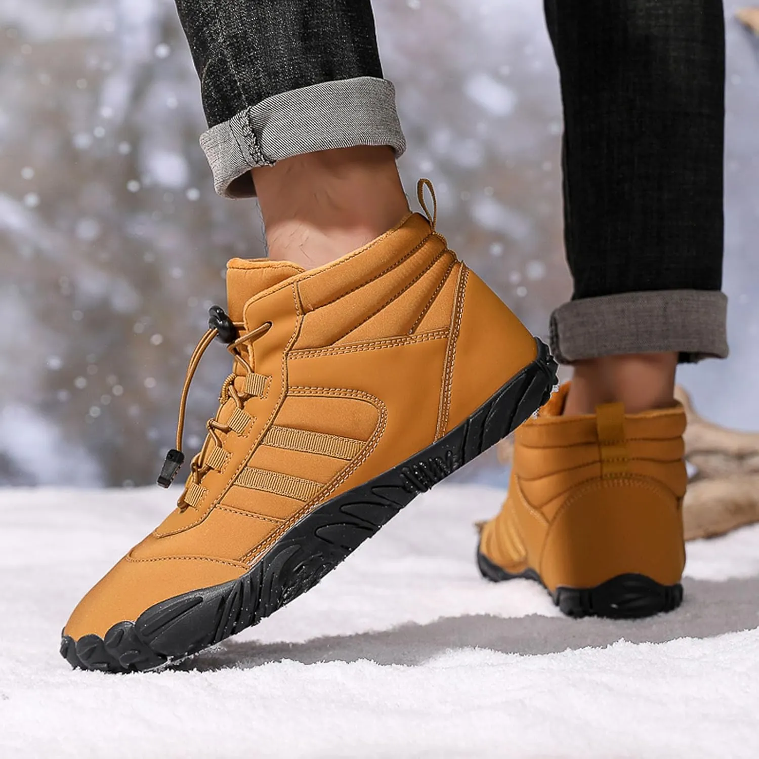 SECHRITE Women Barefoot Shoes Mens Minimalist Zero Drop Boots Wide Toe Box Toes Sneakers Workout Footwear Shoes