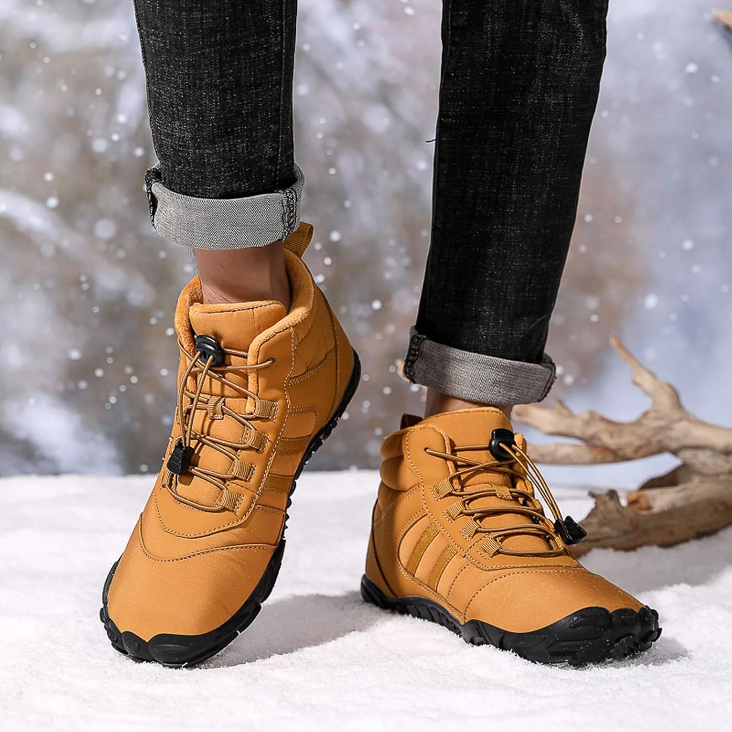 SECHRITE Women Barefoot Shoes Mens Minimalist Zero Drop Boots Wide Toe Box Toes Sneakers Workout Footwear Shoes