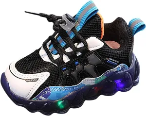 sfdgfhyf Children Summer Sandals Fashion Light On LED Baby Shoes Casual Shoes Boy Sport Shoes Soft Sole Kids Sport Shoes