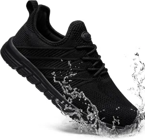 Slip Resistant Slip On Shoes for Womens Work Non Slip Sneakers Water Resistant Zapatos Antideslizantes para Mujer Food Service Chef Restaurant (Mystic Black,7)