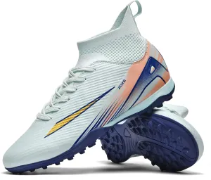 Soccer Cleats for Mens Womens Turf Soccer Shoes Indoor Unisex Football Boots AG FG TF Wide Training Sneaker Outdoor