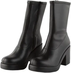 SODA Stretch Faux Leather Womens Boots