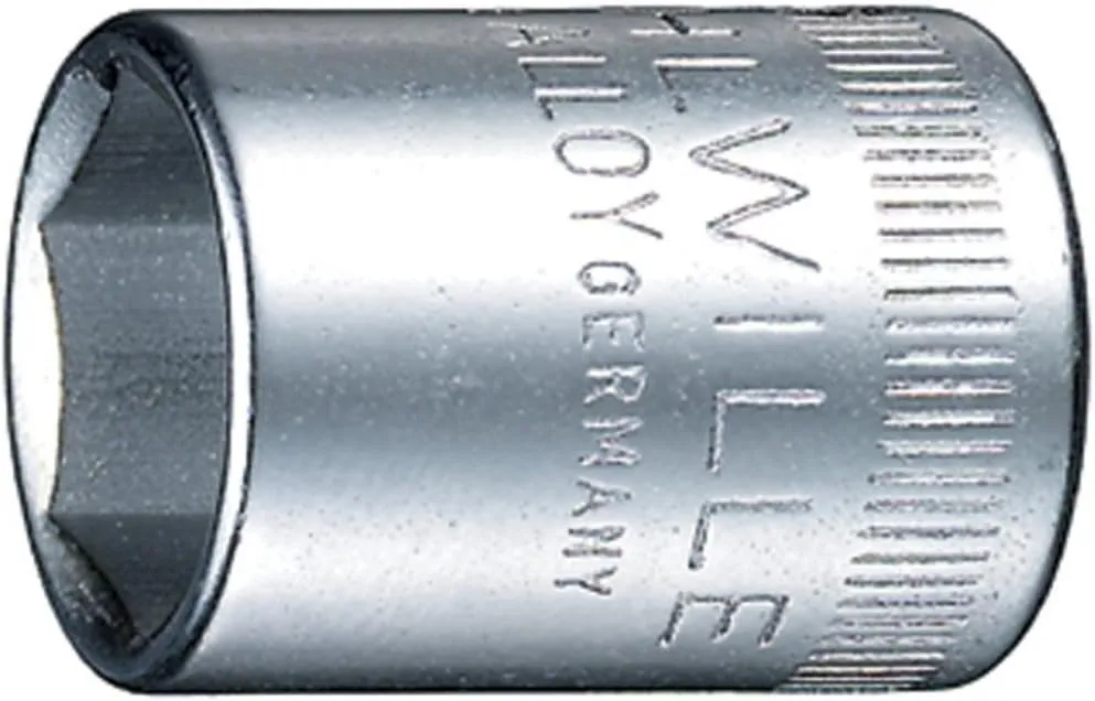 Stahlwille 01010012 Steel Hexagon #40, Gentle, Resilient, High-Performance Steel, Chrome Plated, Size 12 mm, Length 23 mm, Width 16.5 mm, Made in Germany