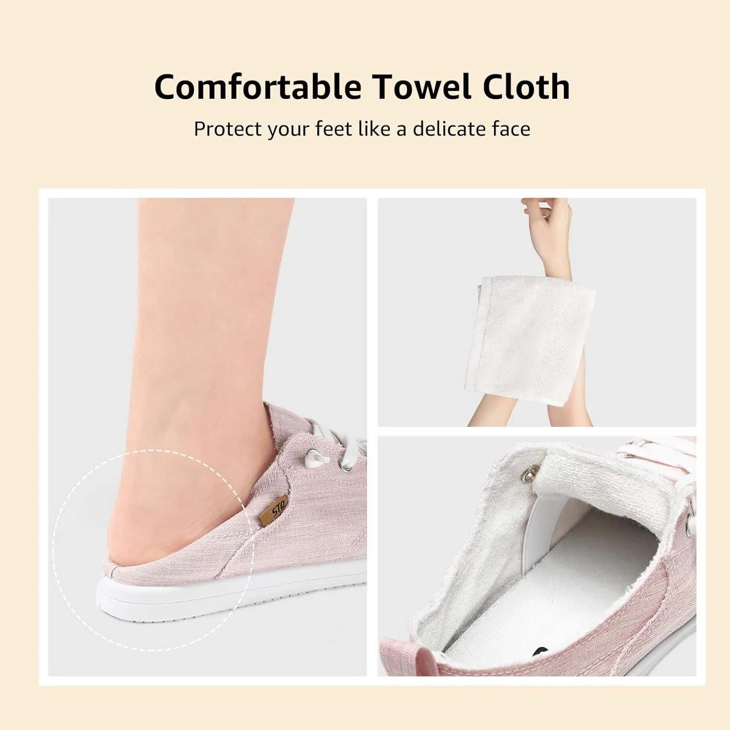 STQ Slip on Sneakers for Women Casual Canvas Shoes Machine Washable