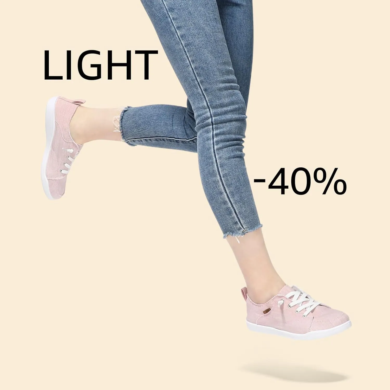 STQ Slip on Sneakers for Women Casual Canvas Shoes Machine Washable