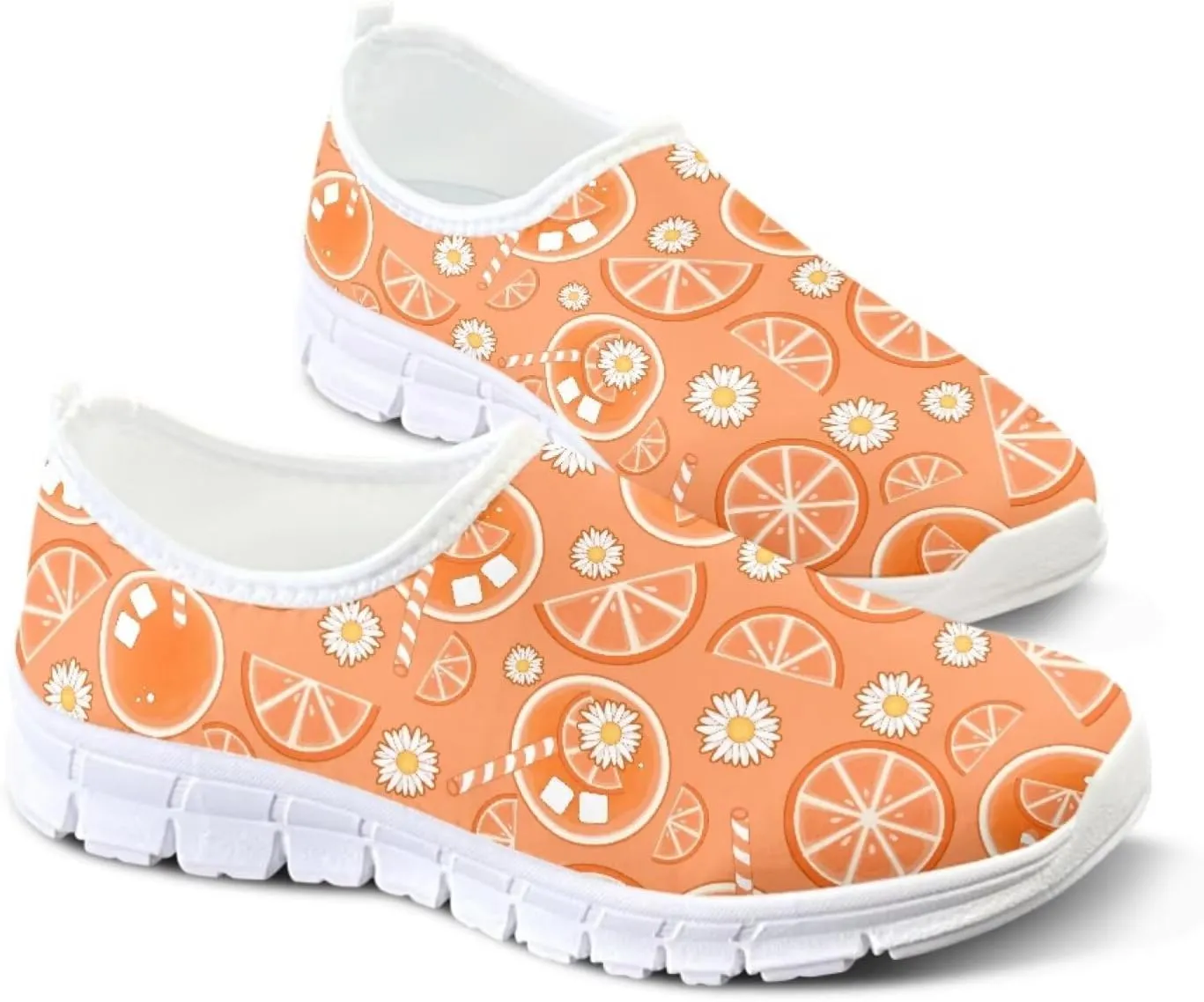 SYtrade Women's Art Loafers Summer Tennis Fashion Sneaker White Sole