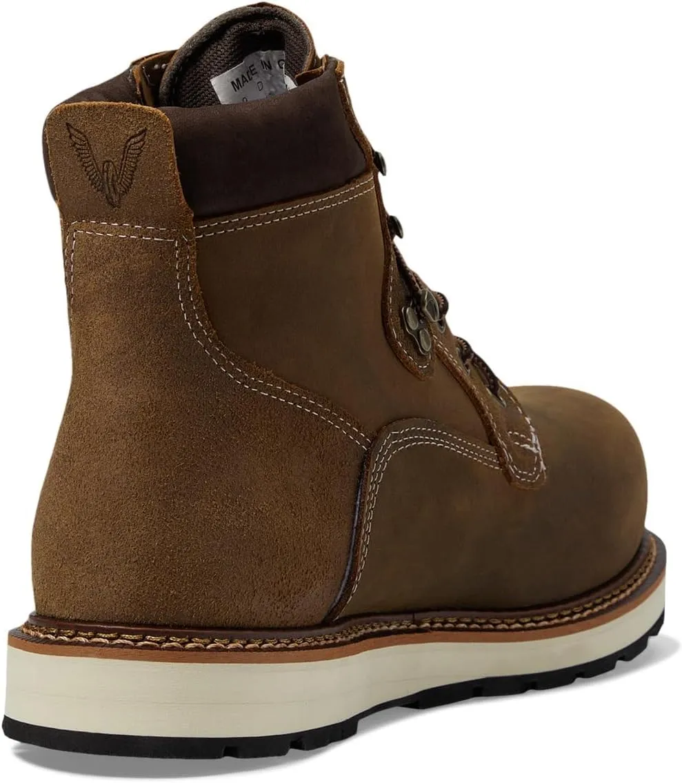 Thorogood Iron River 6” Leather Waterproof Work Shoes for Men with Composite Toe Oil and Slip-Resistant Outsole
