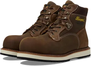Thorogood Iron River 6” Leather Waterproof Work Shoes for Men with Composite Toe Oil and Slip-Resistant Outsole