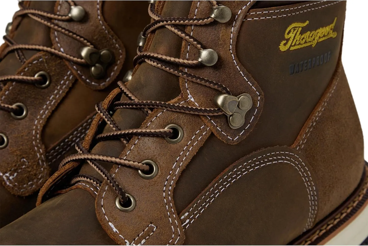 Thorogood Iron River 6” Leather Waterproof Work Shoes for Men with Composite Toe Oil and Slip-Resistant Outsole