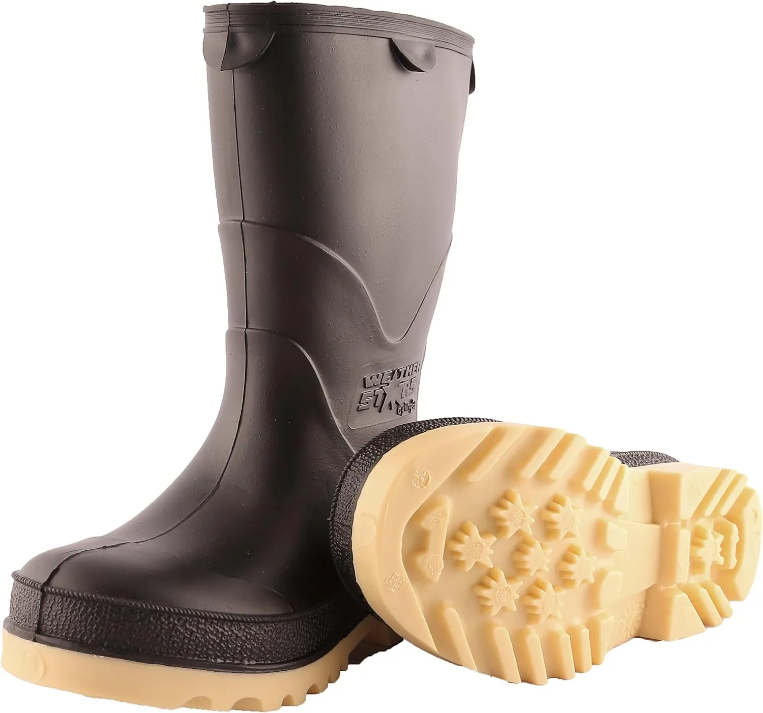 Tingley StormTracks 11614 Toddler Rainboot, 06, Black/Tan