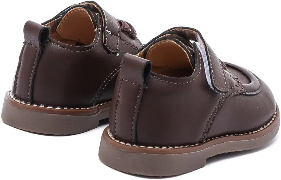Toddler Boys Girls Dress Shoes Genuine Leather Loafers Shoes Wedding Church Dress Shoes Loafer Flats for Baby Little Kids