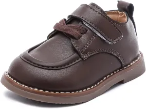 Toddler Boys Girls Dress Shoes Genuine Leather Loafers Shoes Wedding Church Dress Shoes Loafer Flats for Baby Little Kids