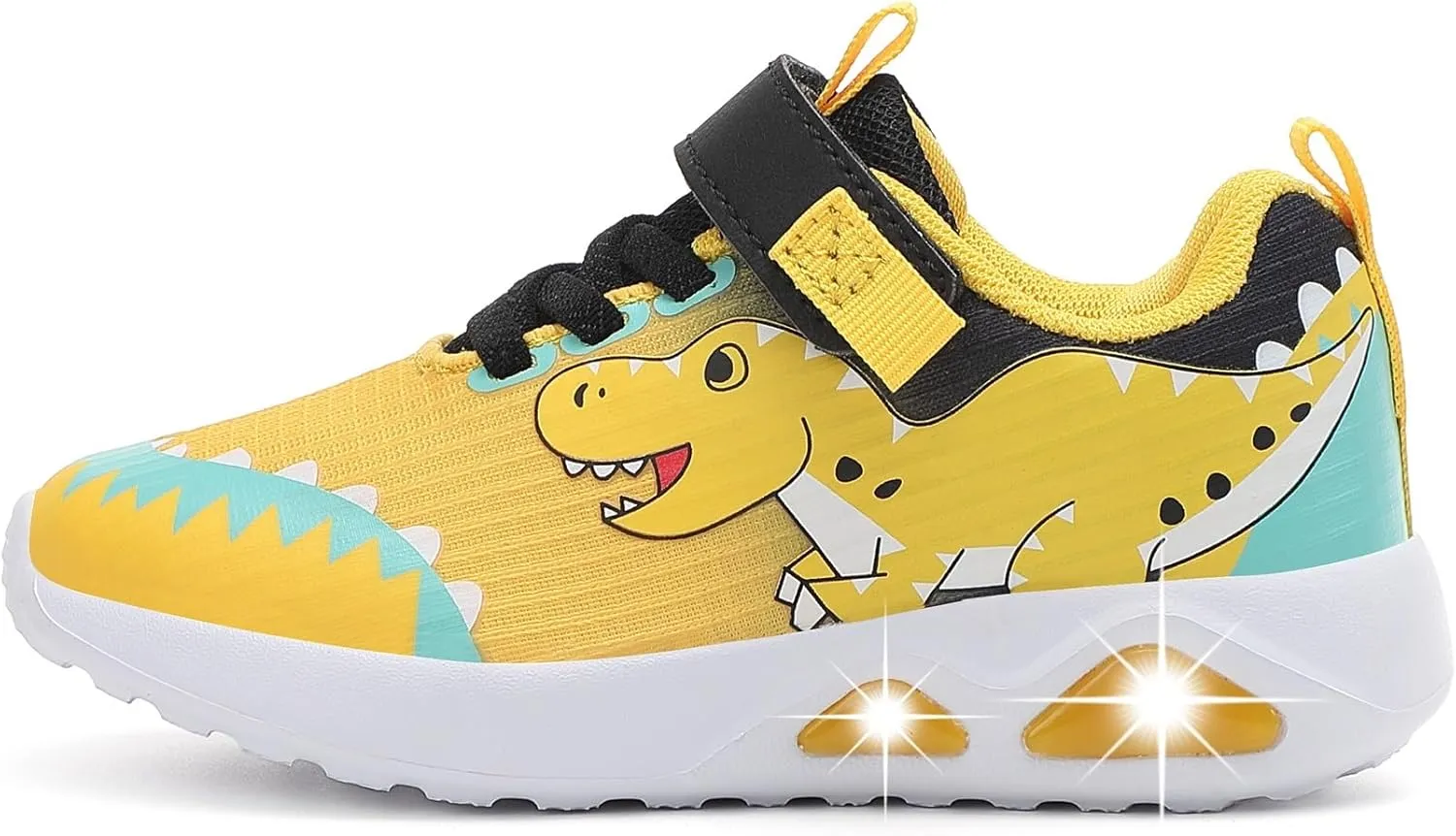 Toddler Boys Light Up Shoes Lightweight LED Flashing Breathable Mesh Walking Sneakers for Toddler and Little Kids