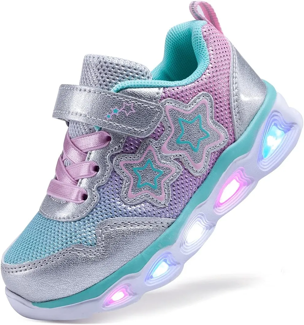Toddler Girls Led Shoes Kids Light Up Sneakers